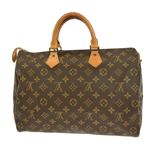 Louis Vuitton Speedy Handbag Monogram Canvas, BROWN, CANVAS, Handbag