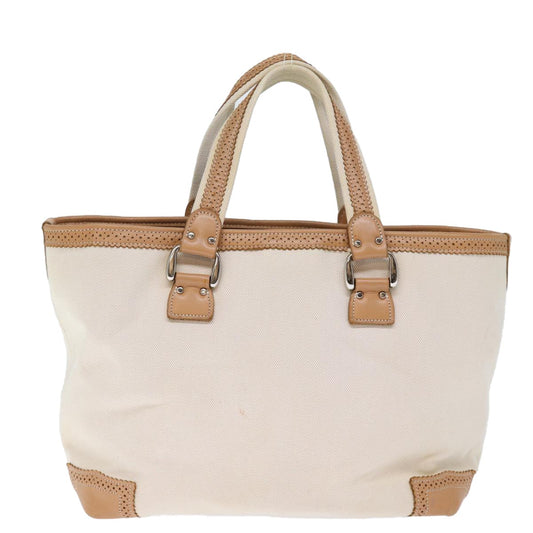 Burberry Blue Label Tote Bag Canvas, BEIGE, CANVAS, Tote bag