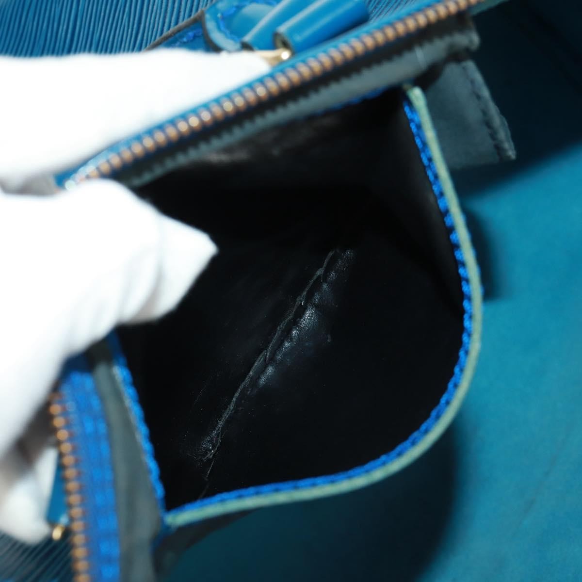 Louis Vuitton Speedy Handbag Epi Leather, BLUE, LEATHER, Handbag