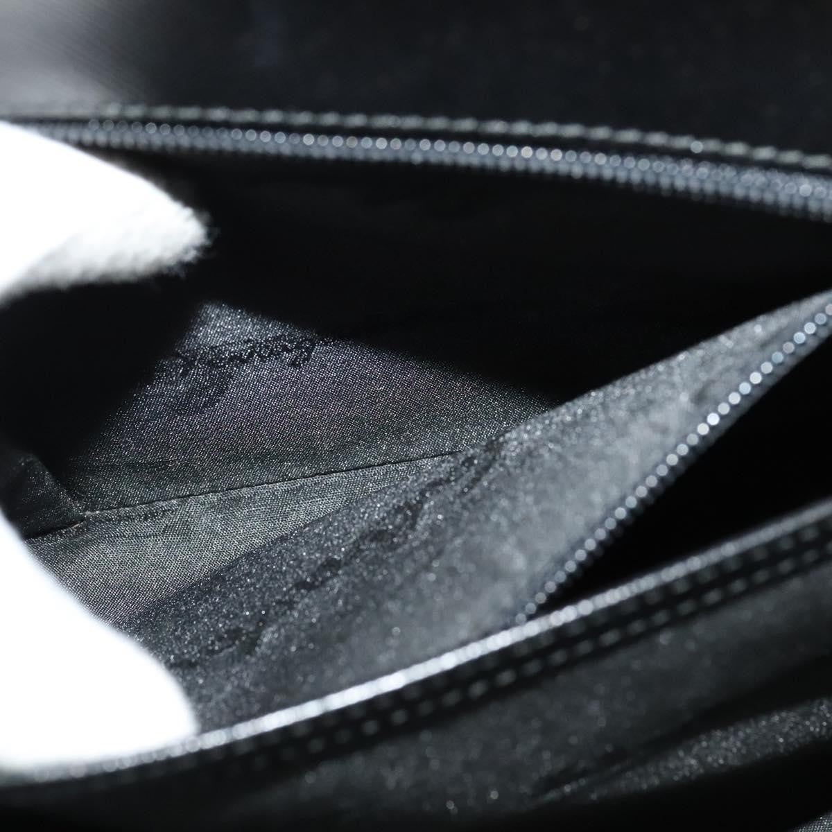 Salvatore Ferragamo Gancini Convertible Top Handle Bag Leather, BLACK, LEATHER, Handbag