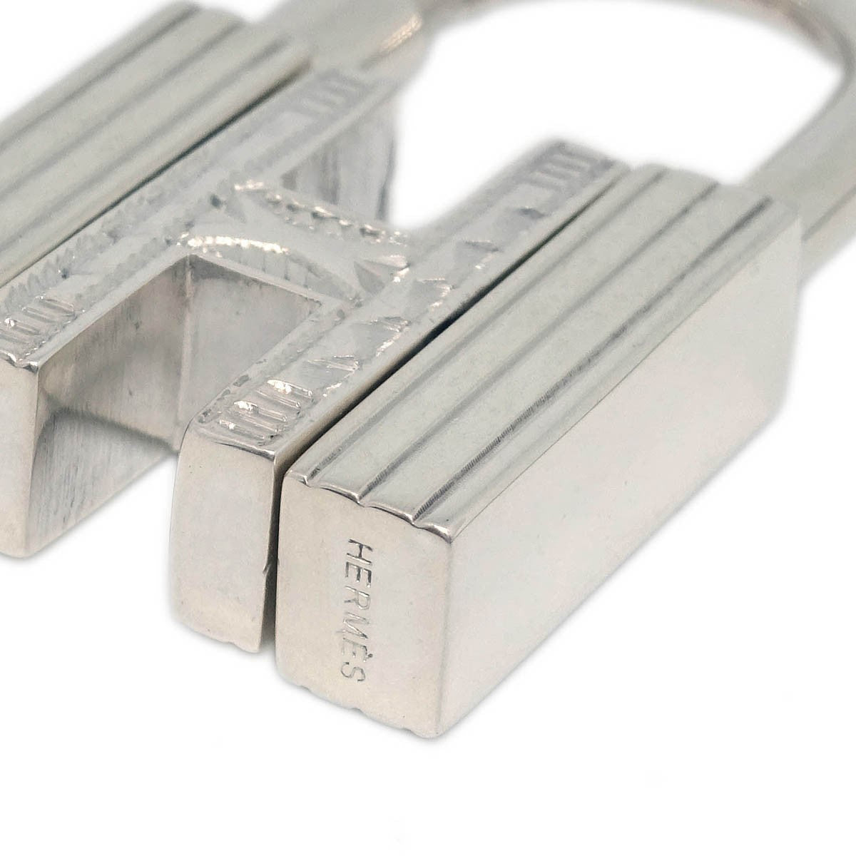 Hermes Annee Mediterranee Cadena Lock Charm Metal, SILVER, SILVER, Charms and Keychains