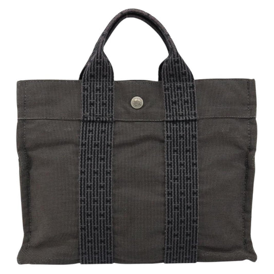 Hermes Fourre-tout Herline Fourre-tout Herline, GRAY, CANVAS, Tote bag