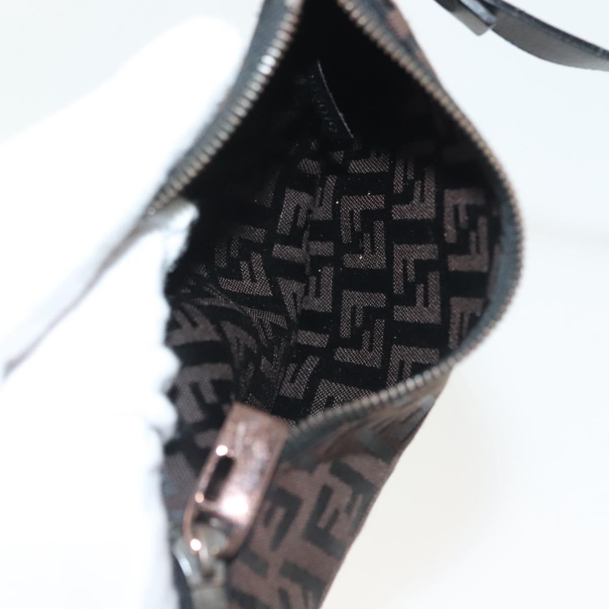 Fendi Roll Tote Zucchino Canvas, BROWN, CANVAS, Tote bag