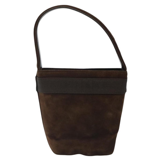 Salvatore Ferragamo Vala Handbag Suede, BROWN, SUEDE, Handbag