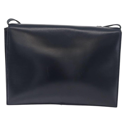 Loewe Anagram Shoulder Bag Leather, Navy, Leather, Shoulder Bag
