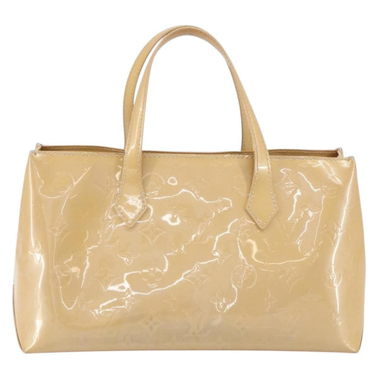 Louis Vuitton Wilshire Handbag Monogram Vernis, BEIGE, PATENT_LEATHER, Tote bag
