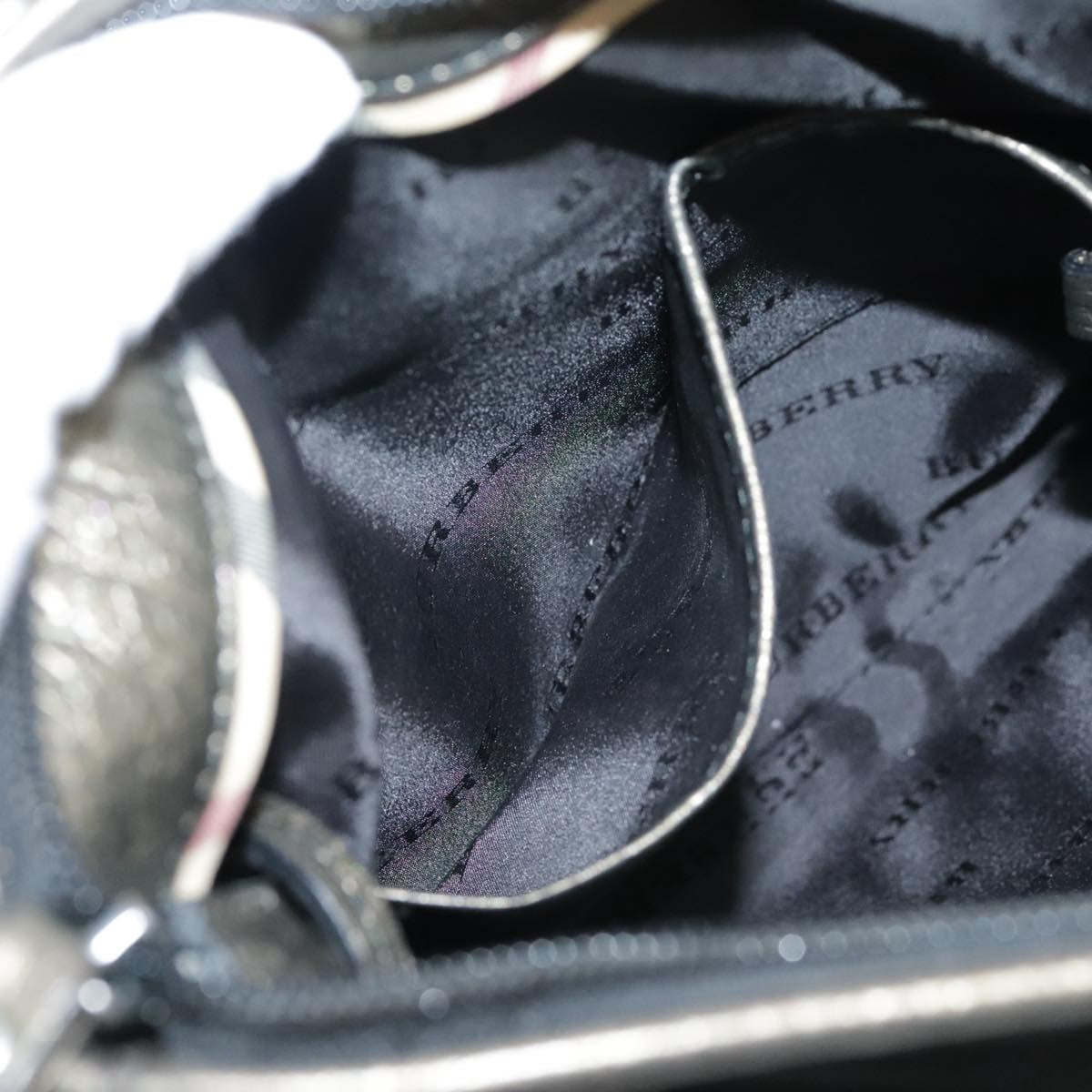 Burberry Vintage Shoulder Bag Nylon, BLACK, NYLON, Shoulder bag