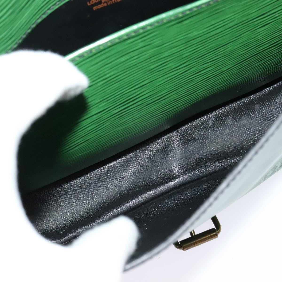 Louis Vuitton Cartouchiere Handbag Epi Leather, Green, Leather, Shoulder Bag