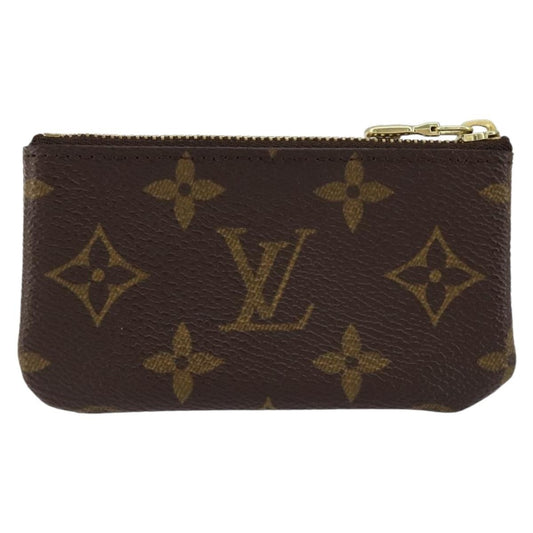 Louis Vuitton Pochette Clés Monogram Canvas, BROWN, CANVAS, Wallets