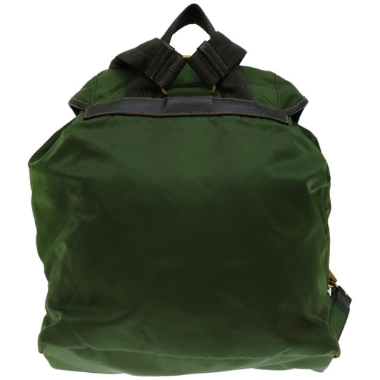 Prada Double Front Pocket Backpack Tessuto, KHAKI, NYLON, Backpack