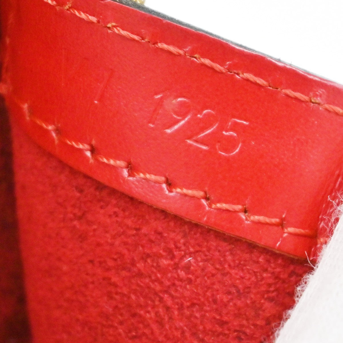Louis Vuitton Lussac Handbag Epi Leather, RED, LEATHER, Shoulder bag
