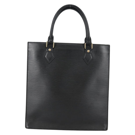 Louis Vuitton Sac Plat Bag Epi Leather, BLACK, LEATHER, Handbag