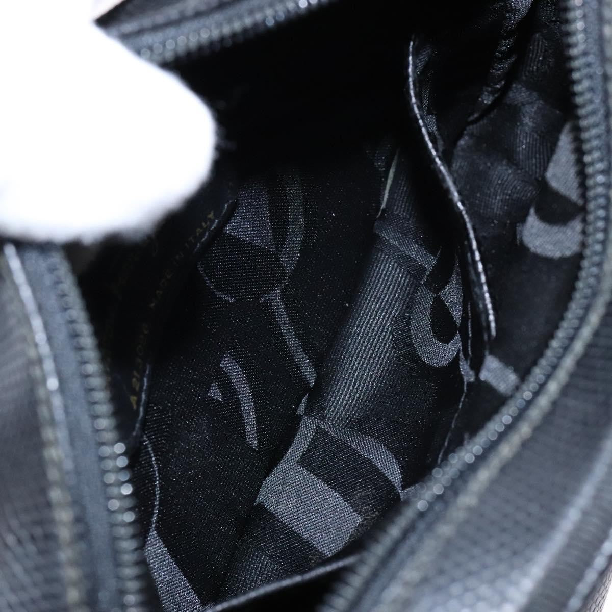 Salvatore Ferragamo Vala Shoulder Bag Leather, BLACK, LEATHER, Shoulder bag