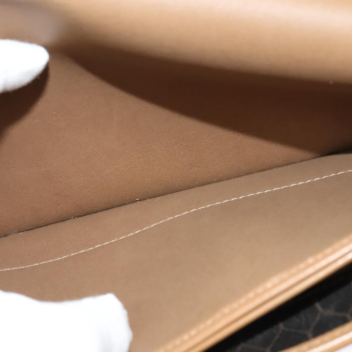 Christian Dior Vintage Honeycomb chain Canvas, BLACK, CANVAS, Handbag