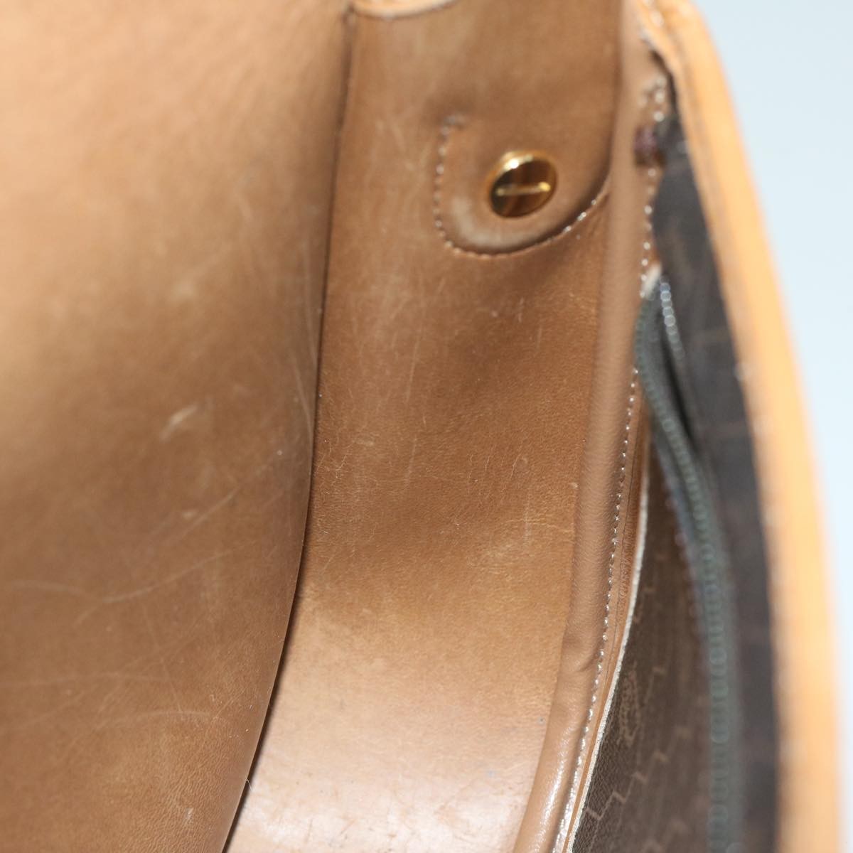 Christian Dior Vintage Honeycomb Flap Crossbody Bag Coated Canvas, BLACK, CANVAS, Crossbody bag