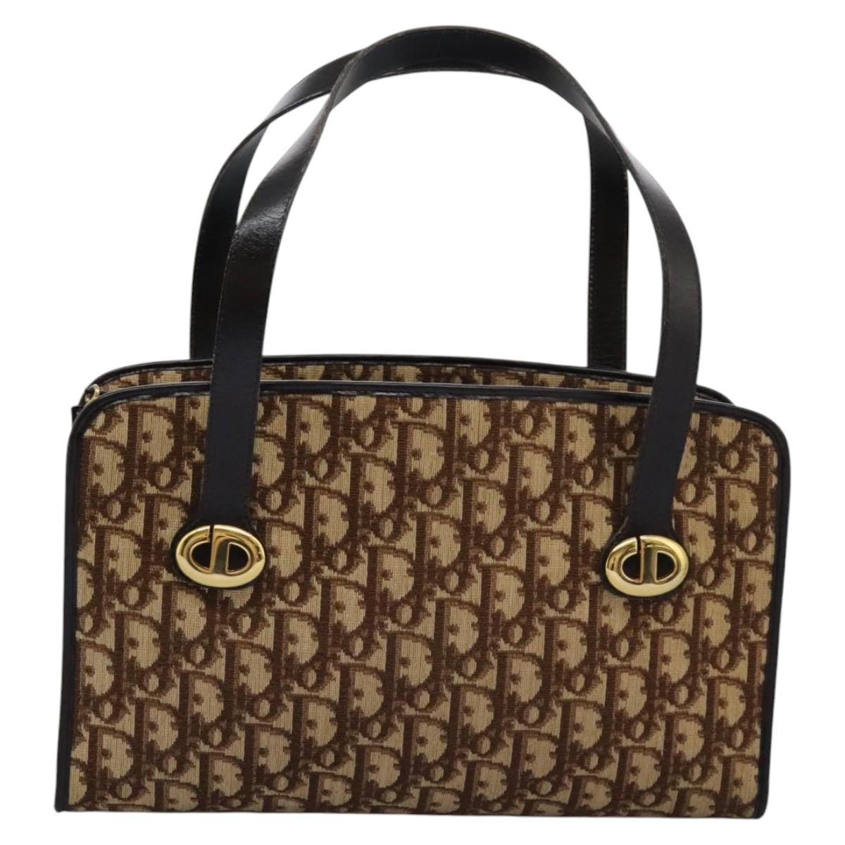 Christian Dior Trotter Canvas, BROWN, CANVAS, Handbag