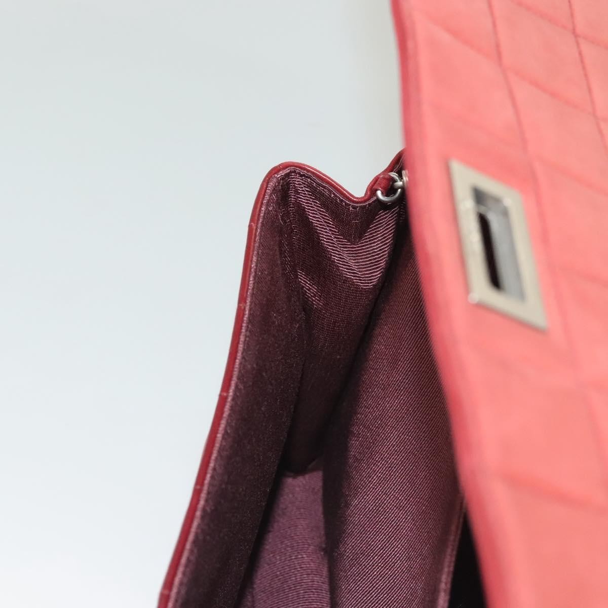 Chanel Chocolate Bar Reissue Flap Bag Lambskin, RED, LEATHER, Handbag