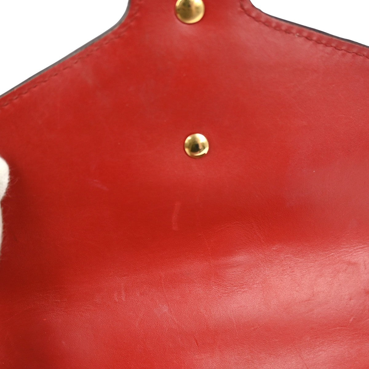 Gucci Sylvie Shoulder Bag Leather, RED, LEATHER, Shoulder bag