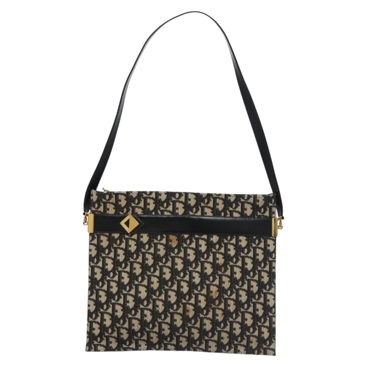 Christian Dior Trotter shoulder bag Canvas, NAVY, CANVAS, Shoulder bag