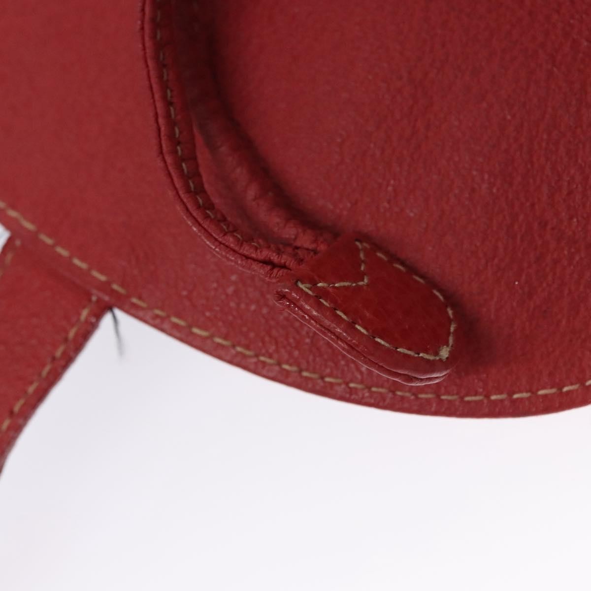 Gucci Vintage Bamboo Backpack Suede and Leather, Red, Suede, Backpack