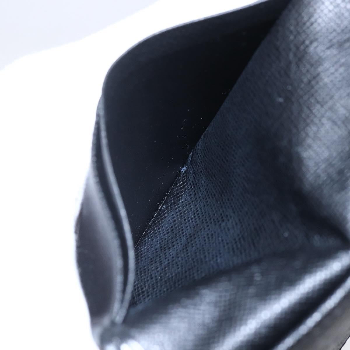 Louis Vuitton pocket organizer Leather, BLACK, LEATHER, Card Holders