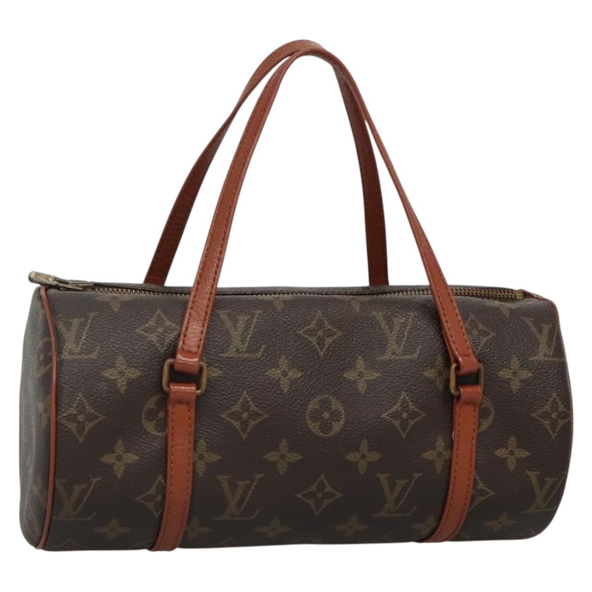 Louis Vuitton Papillon Handbag Monogram Canvas, BROWN, CANVAS, Handbag
