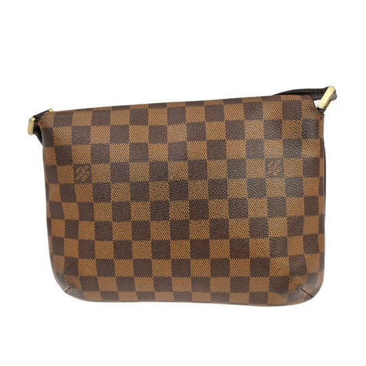 Louis Vuitton Musette Tango Handbag Damier, Brown, Canvas, Shoulder Bag