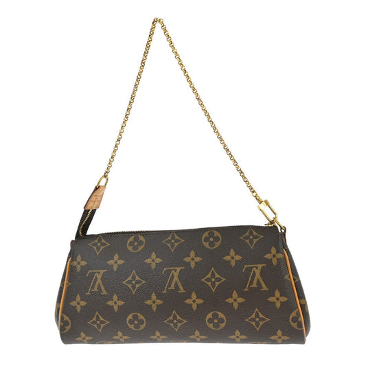 Louis Vuitton Eva Handbag Monogram Canvas, BROWN, CANVAS, Clutche & pouche