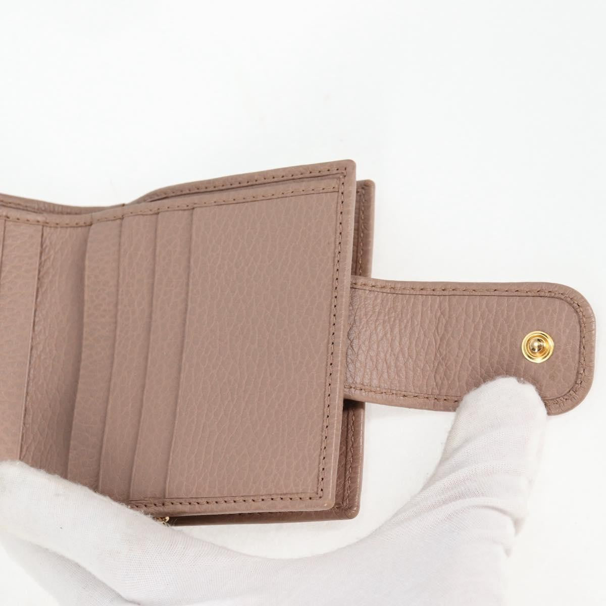 Gucci GG Marmont Wallet Leather, BEIGE, LEATHER, Wallets