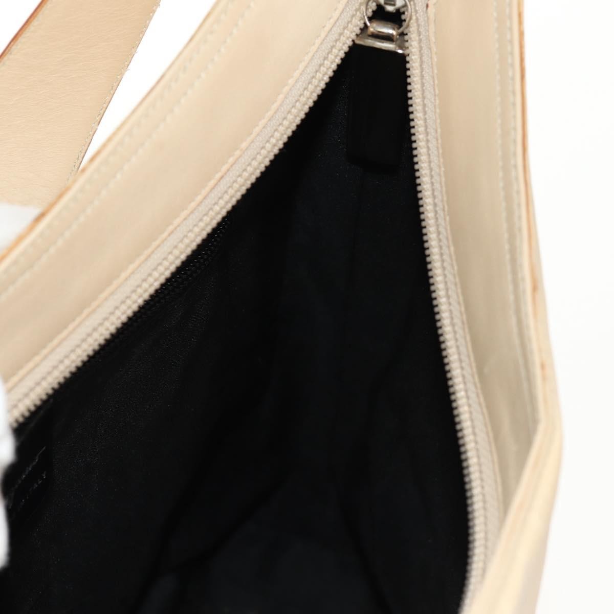 Salvatore Ferragamo Vintage Shoulder Bag Nylon, Beige, Nylon, Shoulder Bag