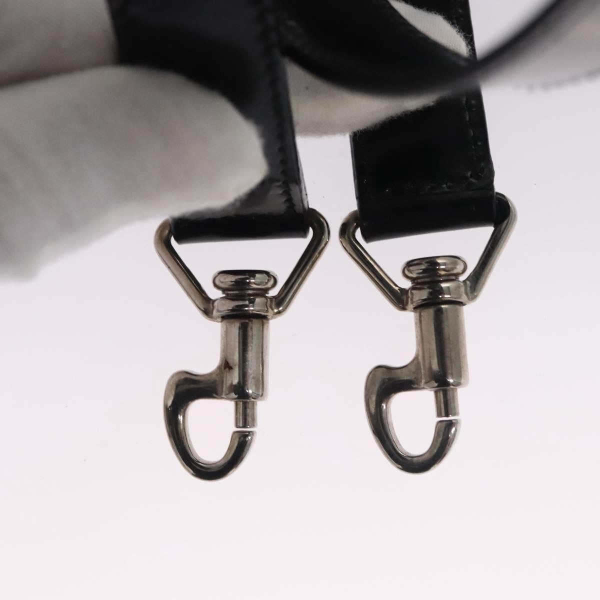 Gucci Vintage Bamboo Handle Bag Nylon, BLACK, CANVAS, Handbag