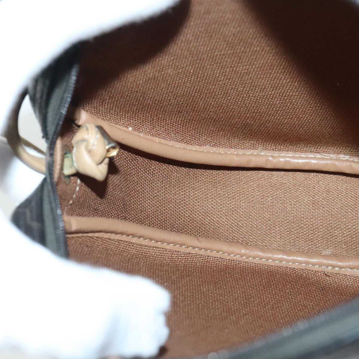 Christian Dior Vintage Honeycomb Shoulder Bag Canvas, BLACK, CANVAS, Shoulder bag