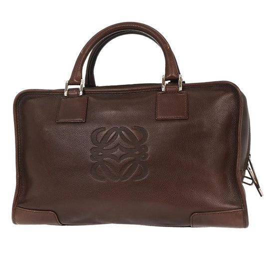 Loewe Amazona Bag Leather, BROWN, LEATHER, Handbag