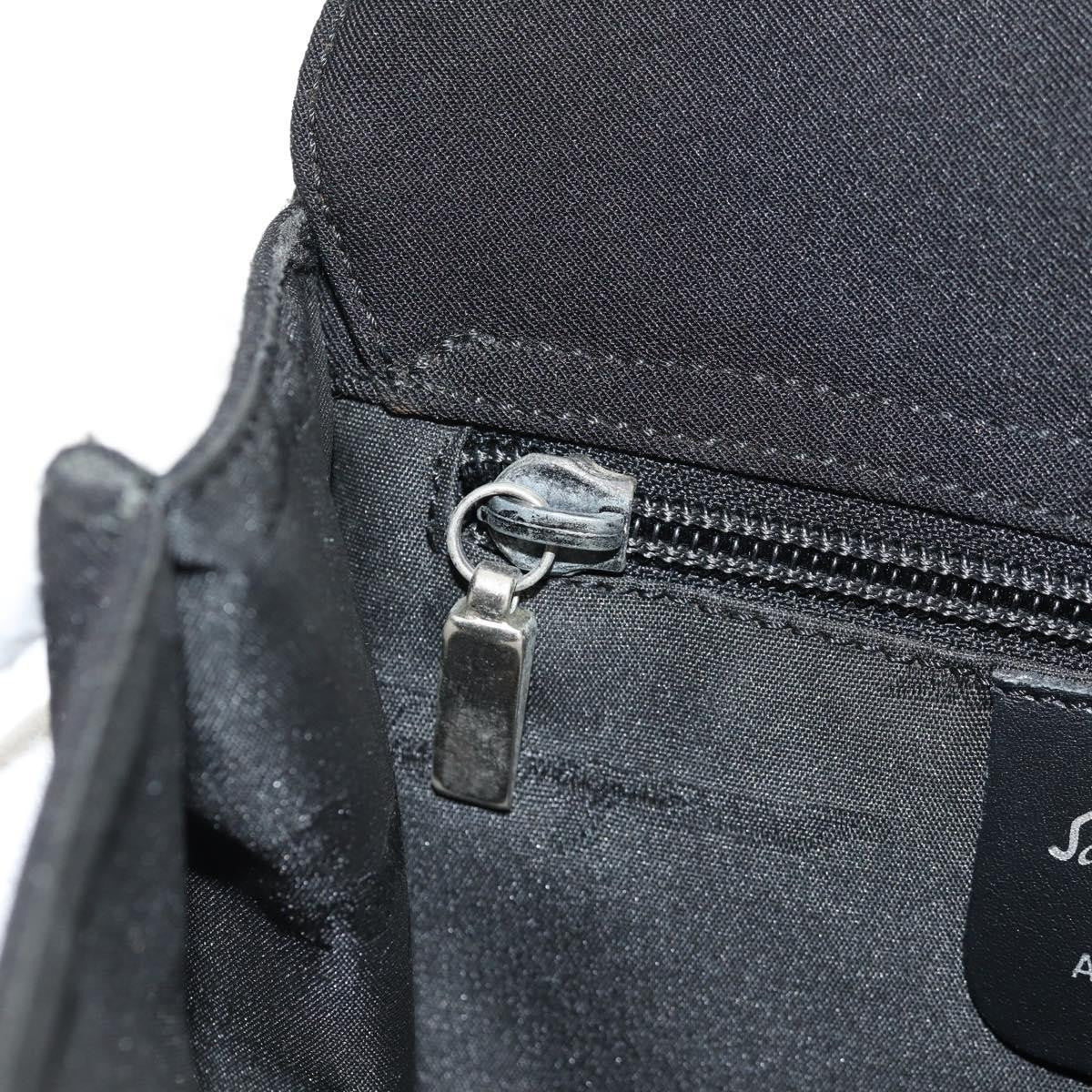 Salvatore Ferragamo Vintage Shoulder Bag Nylon, Black, Nylon, Shoulder Bag