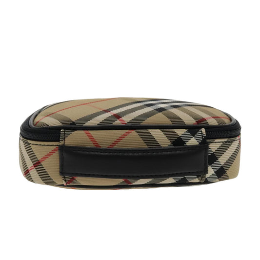 Burberry Nova check Pochette Nylon, BEIGE, NYLON, Clutche & pouche