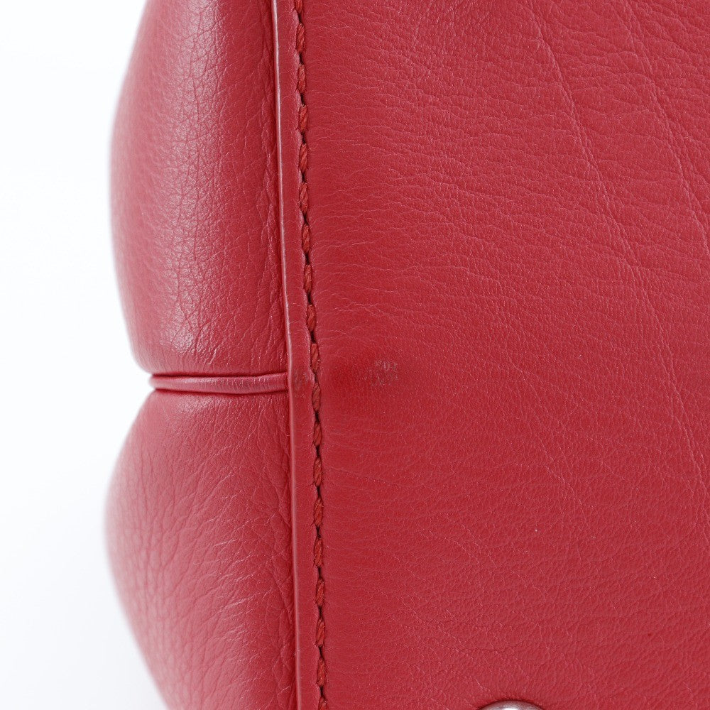 Fendi 2Jours Bag Leather, RED, LEATHER, Handbag