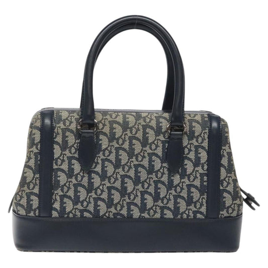Christian Dior Vintage Frame Doctor Bag Diorissimo Canvas, NAVY, CANVAS, Handbag