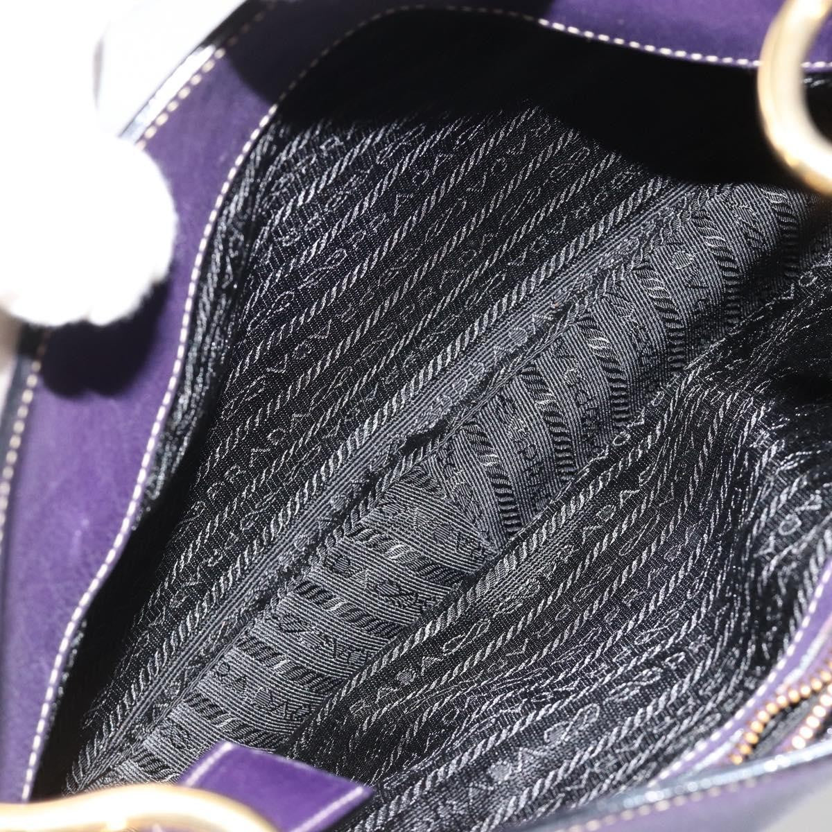Prada Chain Shoulder Bag Leather, Purple, Leather, Handbag