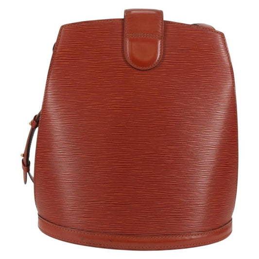 Louis Vuitton Cluny Shoulder Bag Epi Leather, BROWN, LEATHER, Shoulder bag