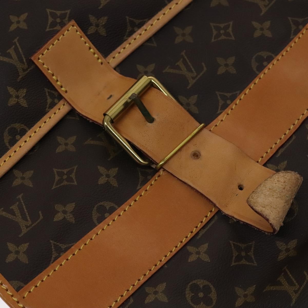 Louis Vuitton Sac Chasse Hunting Bag Monogram Canvas, BROWN, CANVAS, Travel bag
