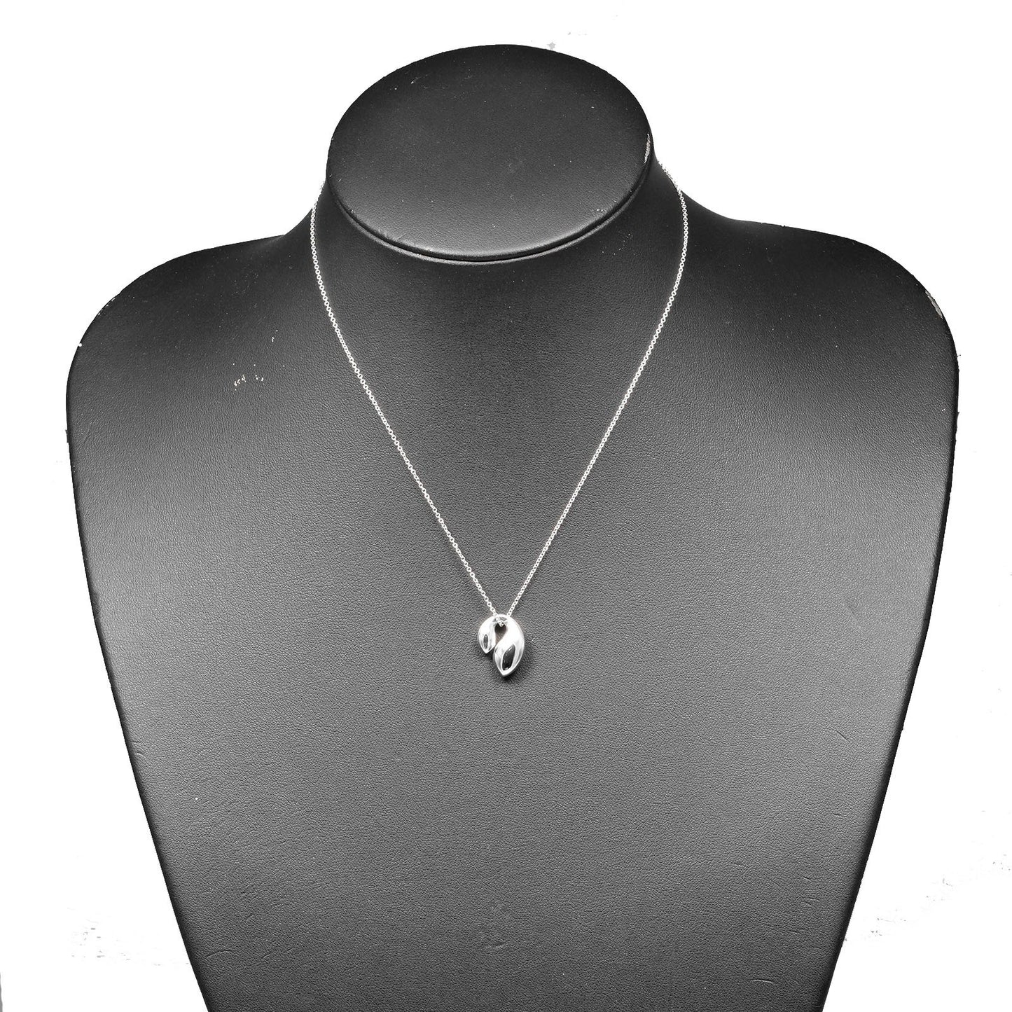 Tiffany & Co. Elsa Peretti Double Teardrop Necklace Silver 925, SILVER, SILVER, Necklace