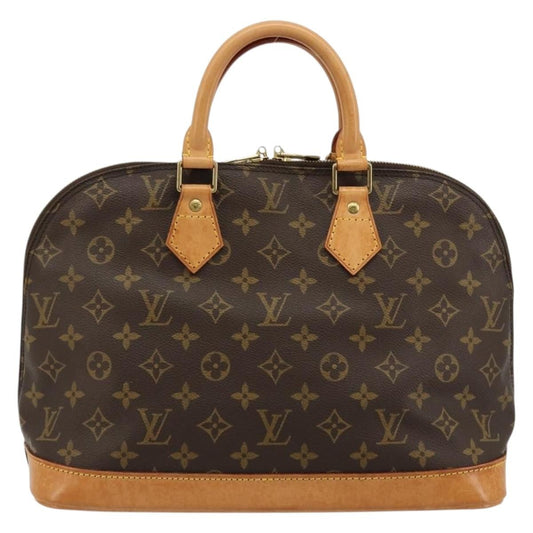 Louis Vuitton Vintage Alma Handbag Monogram Canvas, Brown, Canvas, Handbag