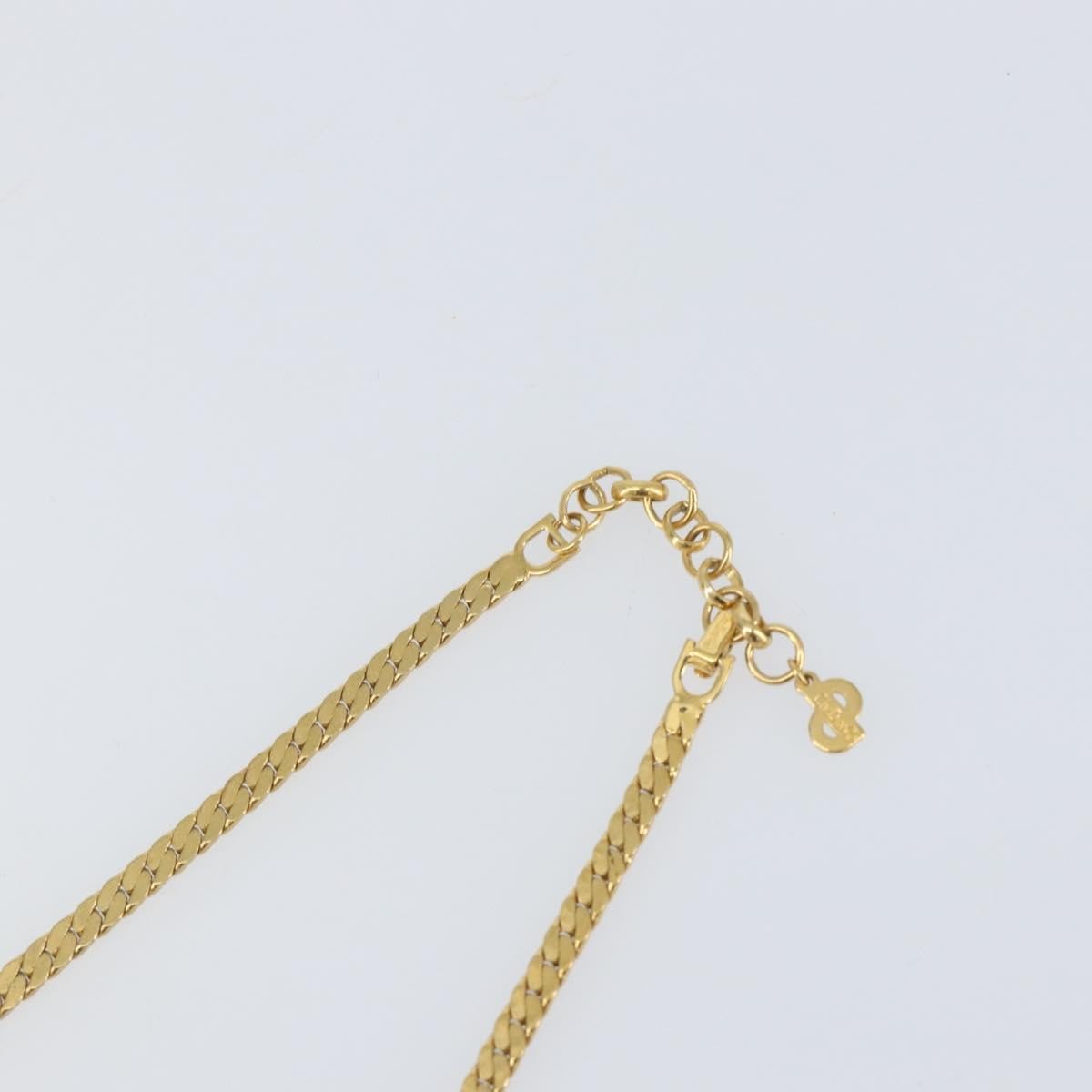 Christian Dior CD Logo necklace Metal, GOLD, METAL, Necklace