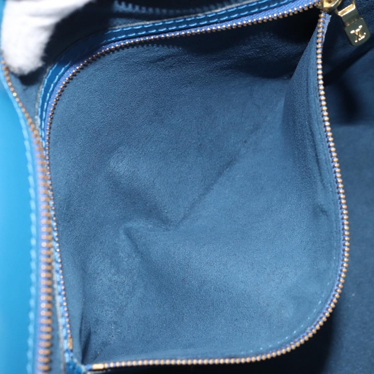 Louis Vuitton Saint Jacques Handbag Epi Leather, Blue, Leather, Shoulder Bag