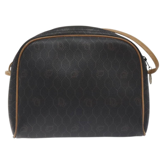 Christian Dior Vintage Honeycomb Shoulder Bag Canvas, BLACK, CANVAS, Shoulder bag