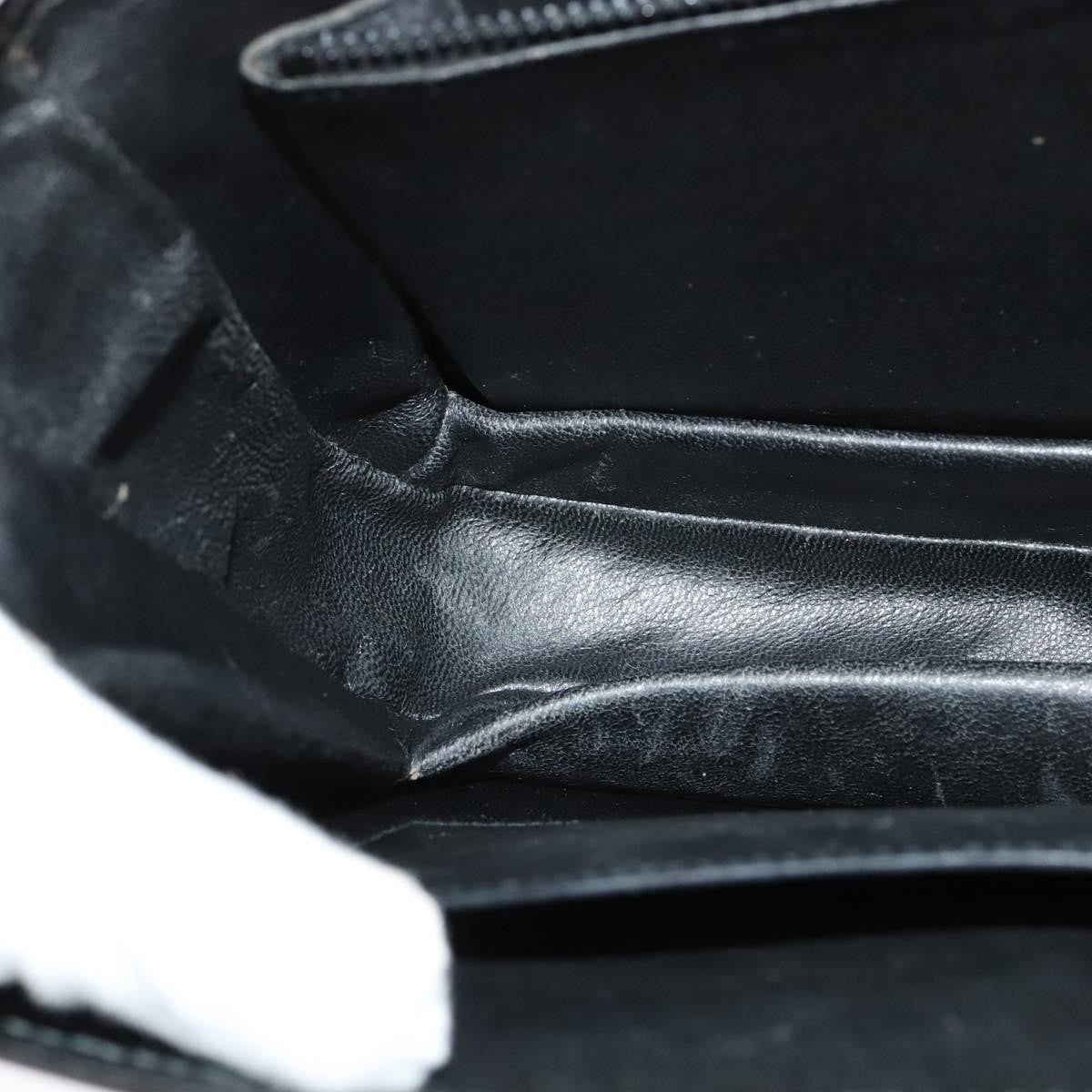 Gucci Vintage double G logo shoulder bag Leather, BLACK, LEATHER, Shoulder bag