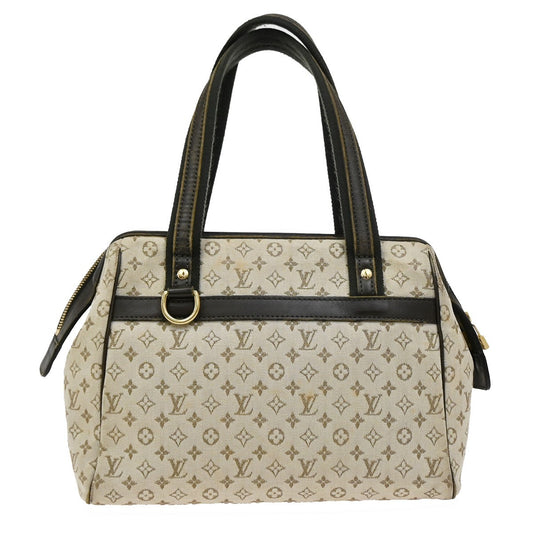 Louis Vuitton Josephine Handbag Mini Lin, KHAKI, CANVAS, Shoulder bag