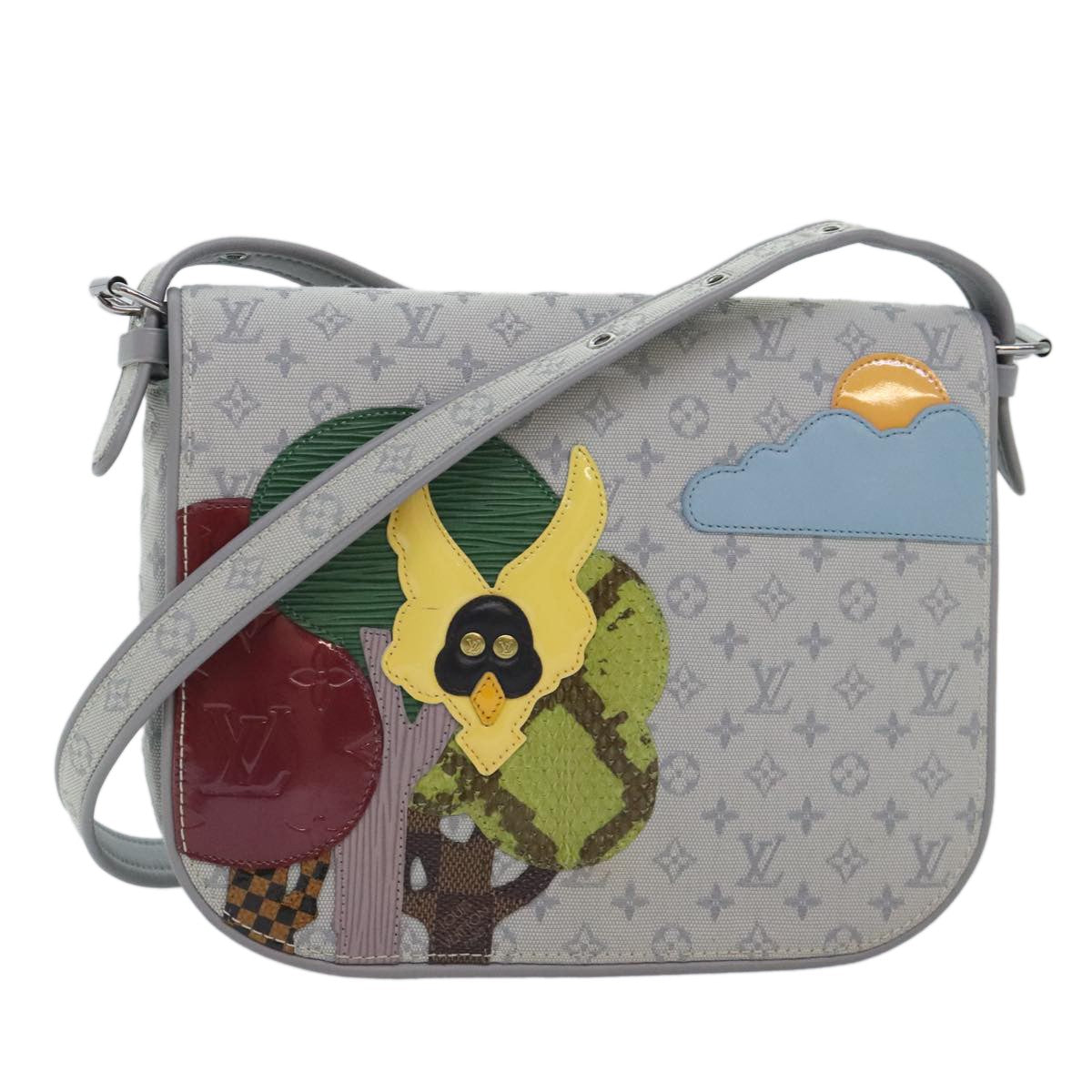 Louis Vuitton Conte de Fees Musette Shoulder Bag Monogram Patchwork, GRAY, CANVAS, Shoulder bag