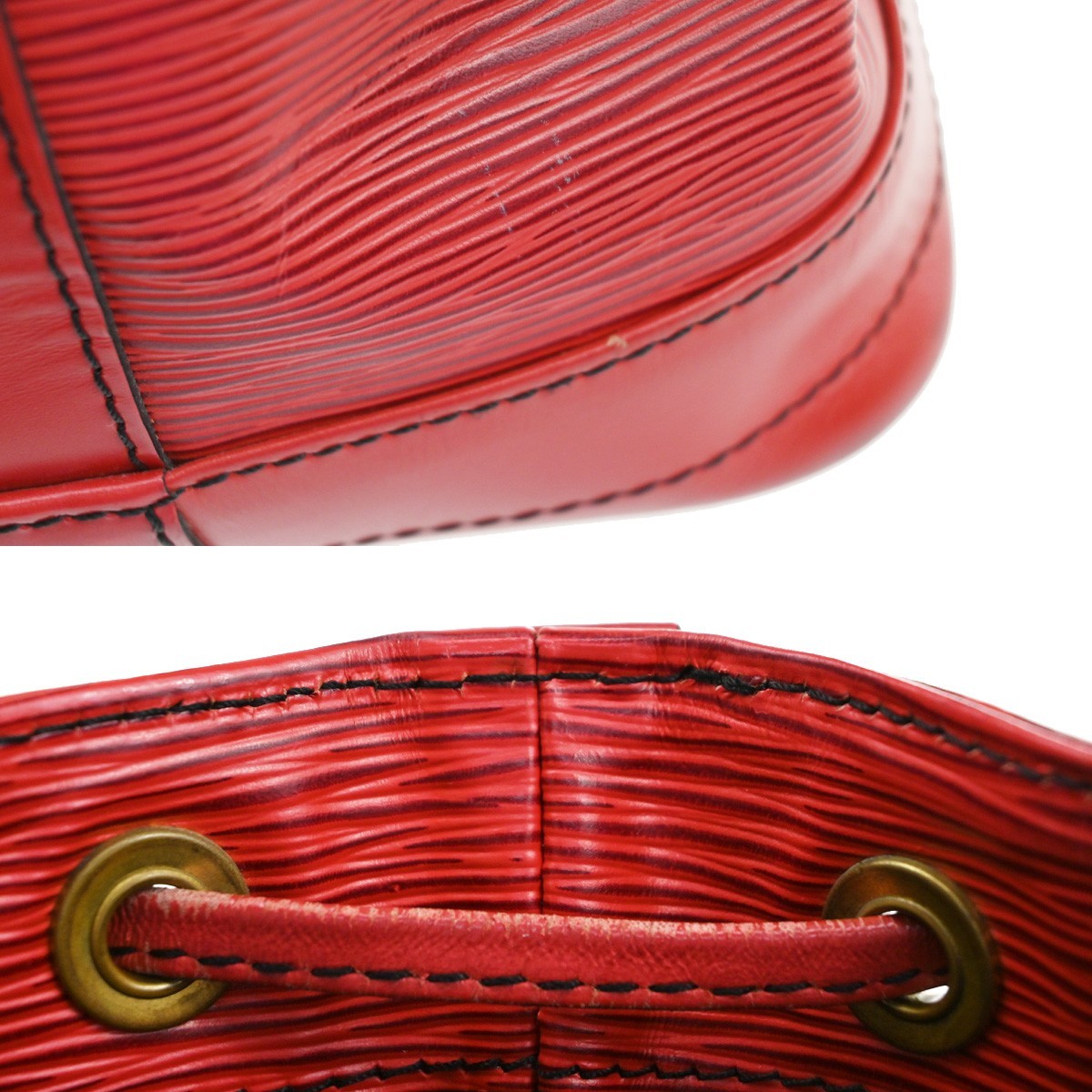 Louis Vuitton Noe Handbag Epi Leather, RED, LEATHER, Handbag