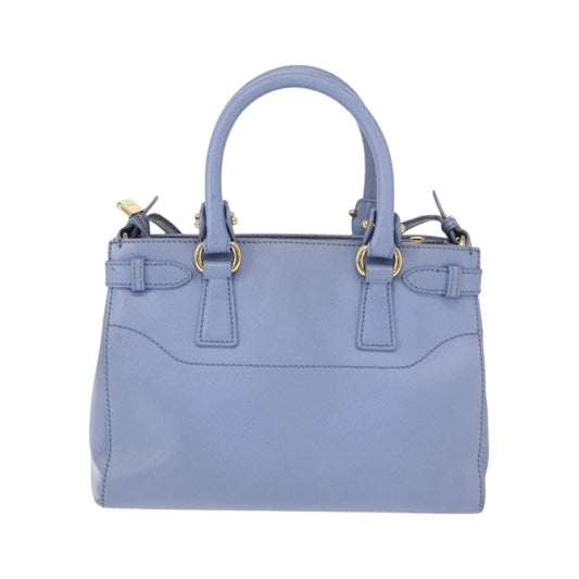 Salvatore Ferragamo Beky Tote Saffiano Leather, Blue, Leather, Handbag
